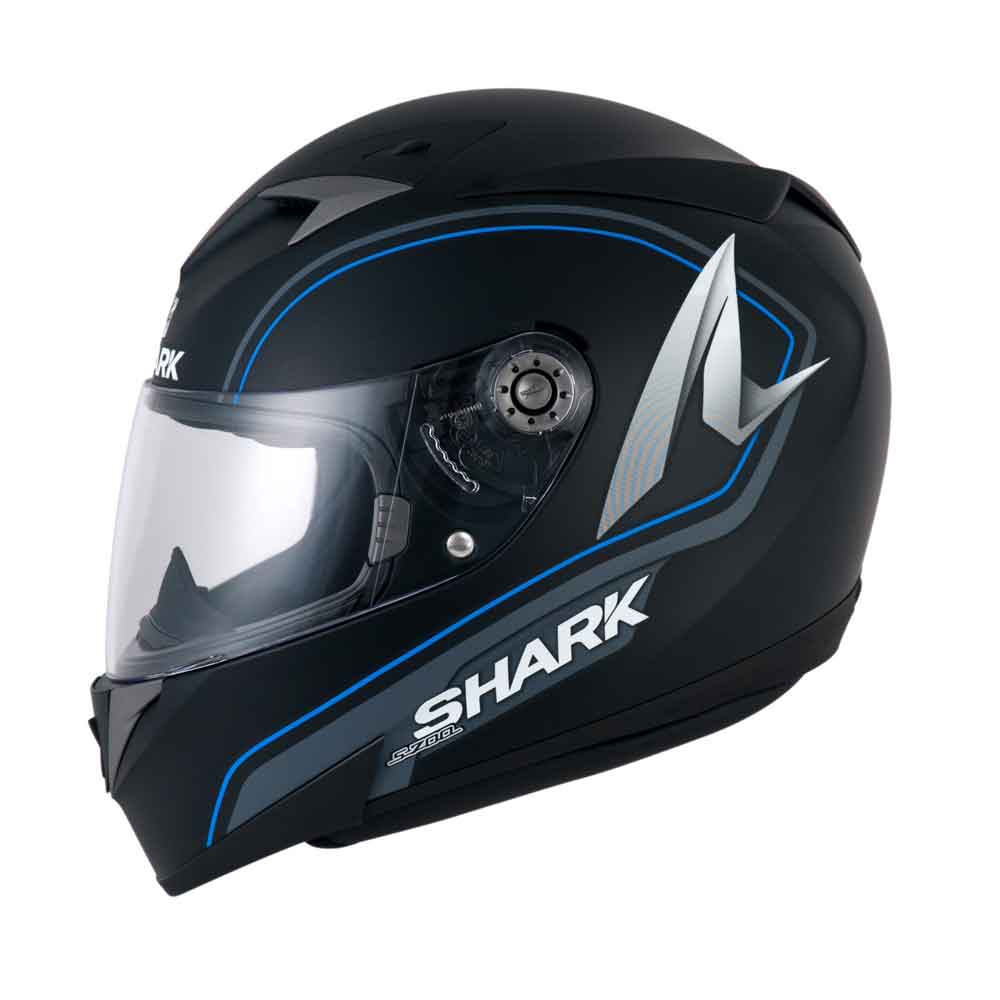 Capacete Shark S700 Signature Matt KBA Preto Azul Fosco