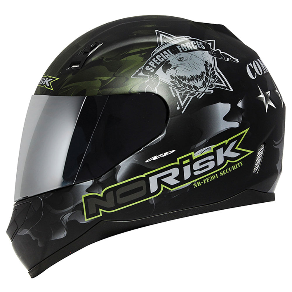 Capacete Original Norisk FF391 Commando Verde