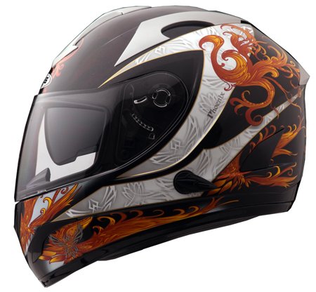 Capacete Zeus 806A II2 Phoenix Preto Vermelho