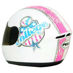 Capacete Peels Spike College Branco Rosa