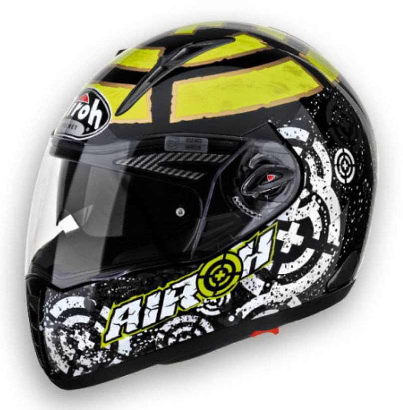 Capacete Airoh Pit One XR Ian Preto Amarelo