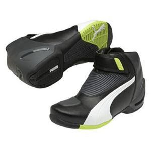 Bota Puma Flat 2 V2 Preta Branca Verde