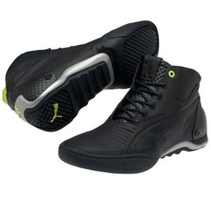 Bota Puma En Route Mid Preta Verde Punch