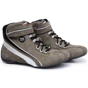 Tênis Mondeo Feminino Moto Spirit Chumbo Couro 9910