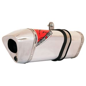 Escapamento Coyote TRS 2Way Alumínio Polido (Completo c/ Catalisador) - Honda CB300R - 09/10 - Roncar 2218.0