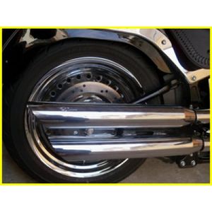 Escapamento Ponteira Harley Davidson 883 / XL1200 3 polegadas corte baixo cromada - Customer
