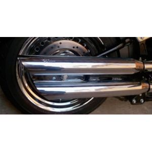 Escapamento Ponteira Harley Davidson Fat Bob 3 polegadas corte baixo cromada - Customer
