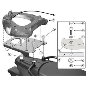 Base Específica Monolock E194M BMW F800GS 2008 até 2011 Givi