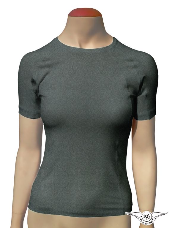 Blusa-Segunda-Pele-High-Bio-Manga-Curta-Feminina---Cinza---100--Go-Ahead