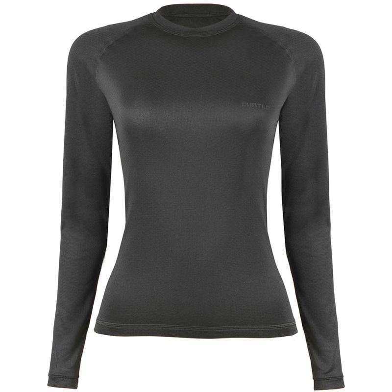 Blusa-Segunda-Pele-T-Shirt-ThermoSkin-ML-Feminina--Preta---Curtlo