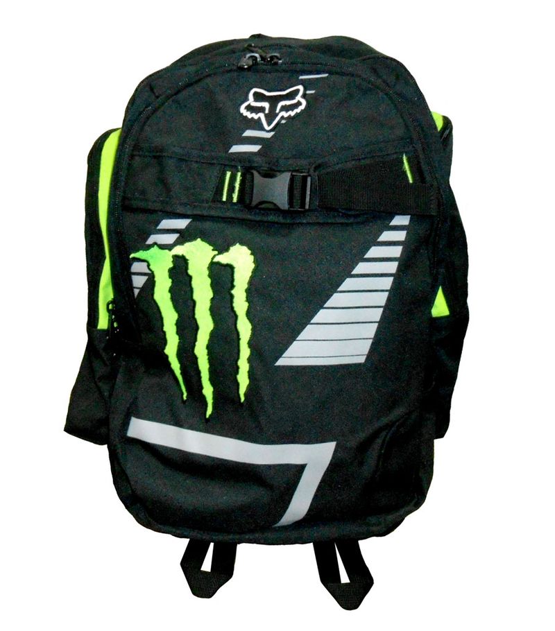 Mochila-Fox-Monster-Ricky-Carmichael-Replica-RC4-Preta-e-Verde