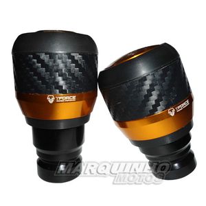 Slider Dianteiro Hercun Carbono Dourado Honda CB1300 - Tforce