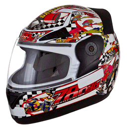 Capacete Pro Tork Evolution Cartoon R Branco