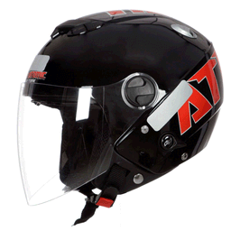 Capacete Pro Tork Aberto New Atomic Preto Vermelho