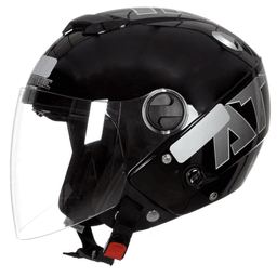Capacete Pro Tork Aberto New Atomic Preto Cinza