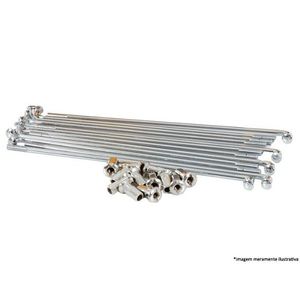 Jogo de Raio Tornado Traseiro Inox Fosco - DDL