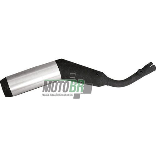 Escapamento-Ponteira-Modelo-Original-Cromado-Preto---Honda-NX150---Roncar---2011.1