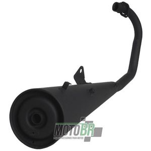 Escapamento Completo Modelo Original Carburado Preto - Honda Titan 150 ESD - 2009 - Roncar - 1724.1