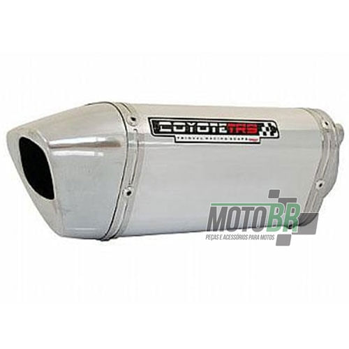 Escapamento-Ponteira-Coyote-TRS-200-Aluminio-Polido---Honda-CB600F-Hornet---2008-ate-2014---Roncar---1750.9