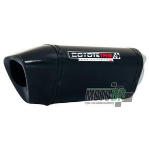 Escapamento Ponteira Coyote TRS 200 Black Alumínio Preto - Honda CB600F - 2008 até 2014 - Roncar - 1754.8