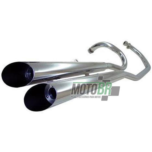 Escapamento-Modelo-Scorpion-Cromado---Yamaha-Drag-Star-650---2006---Roncar---6170.6