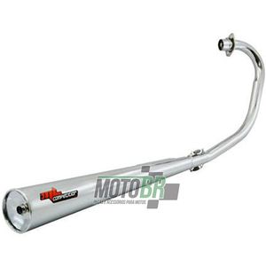 Escapamento Completo Competition Cromado - Yamaha YBR 125/Factor - 2009 até 2015 - Roncar - 7121.8