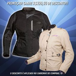 COMBO Jaqueta Riffel Urban R2 Feminina Pta Cinza + Jaqueta Riffel Urban Feminina Bege