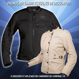Jaqueta Riffel Dynamic R3 Feminina Preta + Jaqueta Riffel Urban Feminina Bege