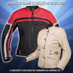 Jaqueta Riffel Dynamic R3 Feminina Preta Vermelha + Jaqueta Riffel Urban Feminina Bege