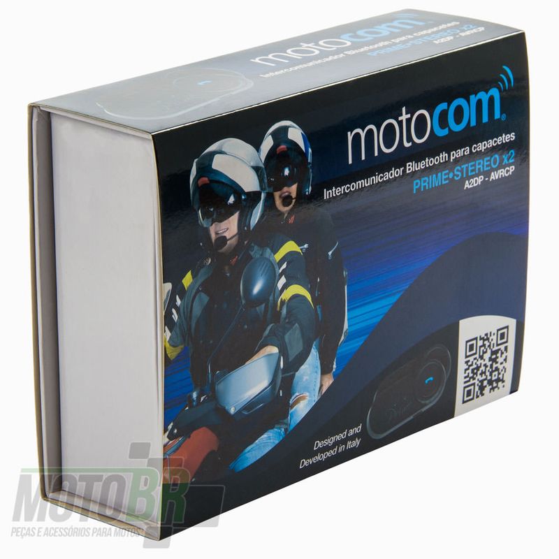 Intercomunicador Bluetooth 2 Pe as MotoCom Prime 02.01.186 0