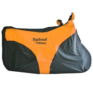 Capa Cobrir Moto Naked Preta Laranja - Max Acessórios