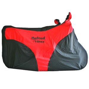Capa Cobrir Moto Naked Preta Vermelha - Max Acessórios