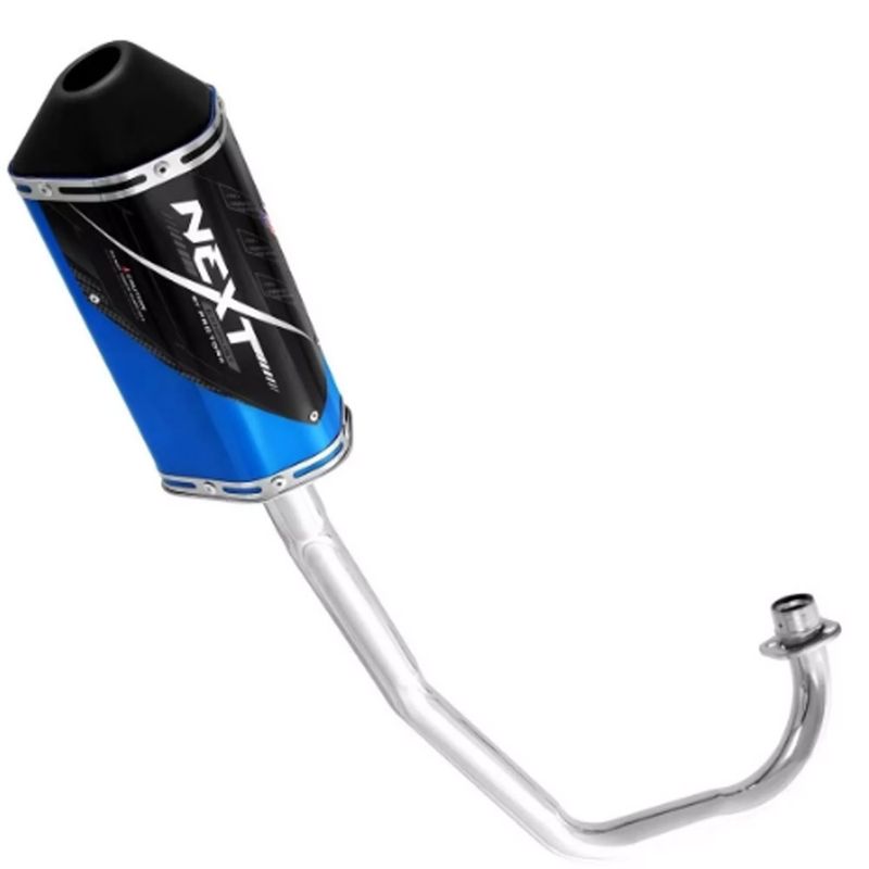Escapamento-Titan-150-Ks-Es-Modelo-Next-Azul-ProTork