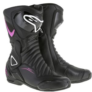 Bota Alpinestars S-MX6 V2 Feminina Preta/Rosa/Branca