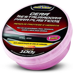 Cera Restauradora Para Plastico 100 Gramas - Auto Shine