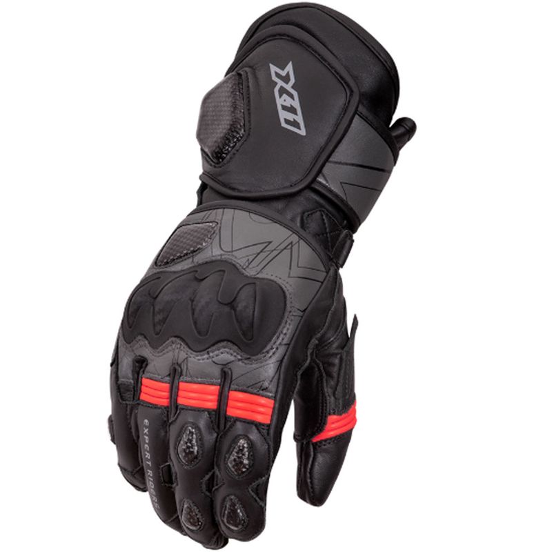 Luva-X11-Racer-2-Couro-Preto-Cinza-Vermelho-1