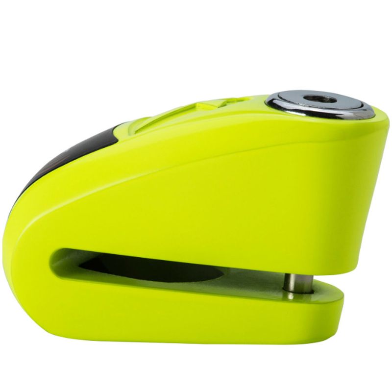 Trava-De-Disco-Com-Alarme-Kaz10-Fg-Verde-Fluorescente-Kovix-2