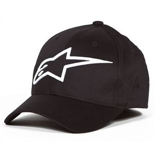 Boné Alpinestars Logo Astar Asc Preto Branco