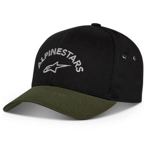 Boné Alpinestars Arced Preto Verde Militar