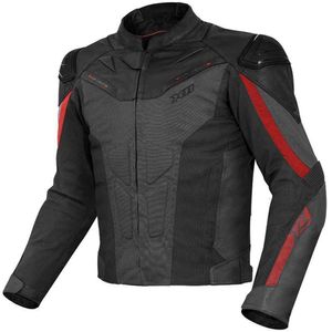 Jaqueta X11 Next Gen Couro Preto Cinza Vermelho