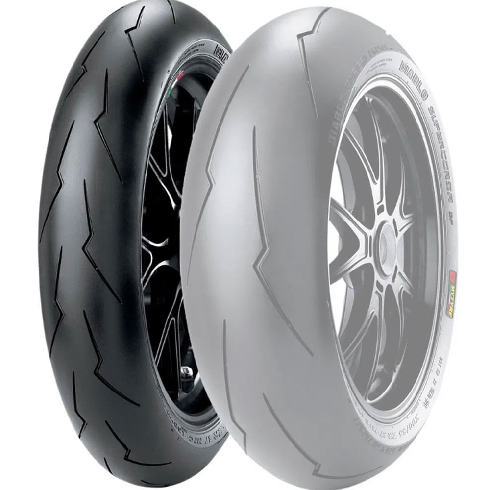 Pneu Moto Pirelli Aro 17 Supercorsa V3 180/55R17 73W TL - Traseiro