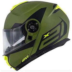 Capacete Givi X21 Spirit Fosco Verde Preto Amarelo