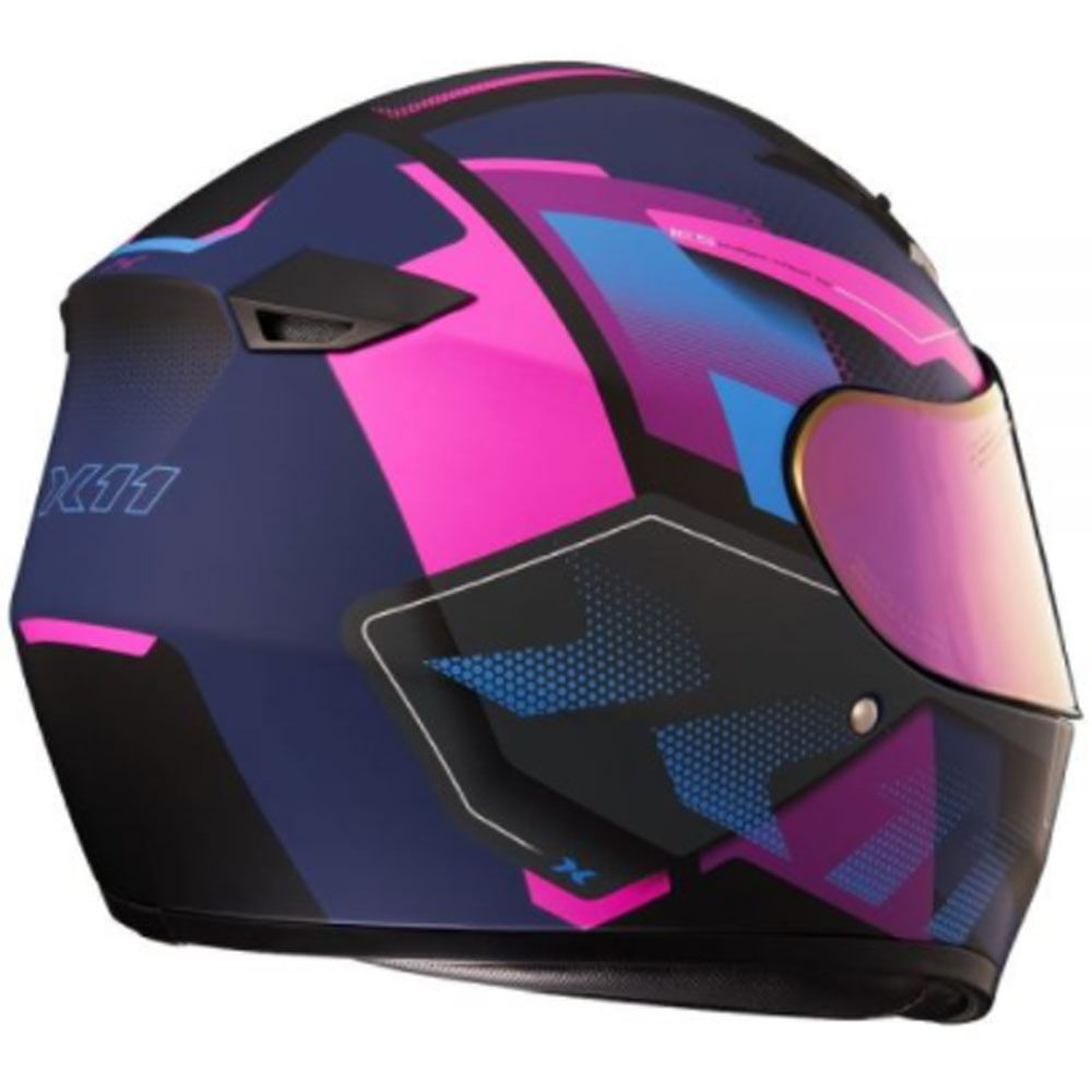 【ros】 RAZOR GHOST ROSA com essa viseira prateada ficou impecável 🤌🏻 Já