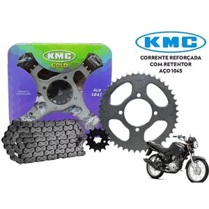 Kit Relação YBR Factor 125 até 2016 Com Retentor - KMC Gold