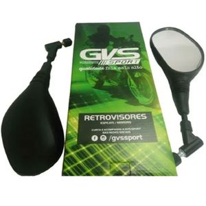 Espelho Retrovisor XT 660 Preto 360 Graus Rosca Yamaha Par - GVS