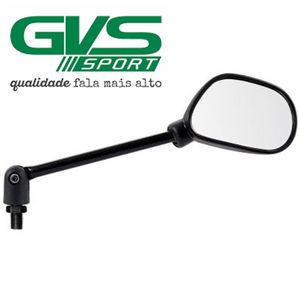 Espelho Retrovisor YBR Mini Haste Preta Articulado Lado Direito