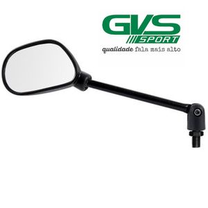 Espelho Retrovisor YBR Mini Haste Preta Articulado Lado Esquerdo