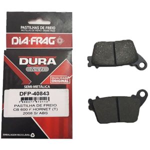 Pastilha Freio Traseiro CB 600 Hornet 2008 Em Diante Sem ABS
