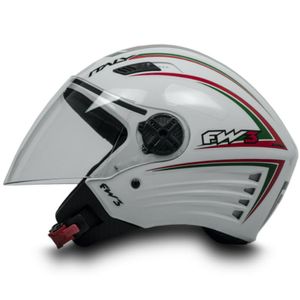 Capacete FW3 X Open Branco Italy