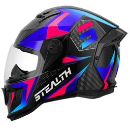 Capacete Pro Tork Stealth Concept Azul Rosa